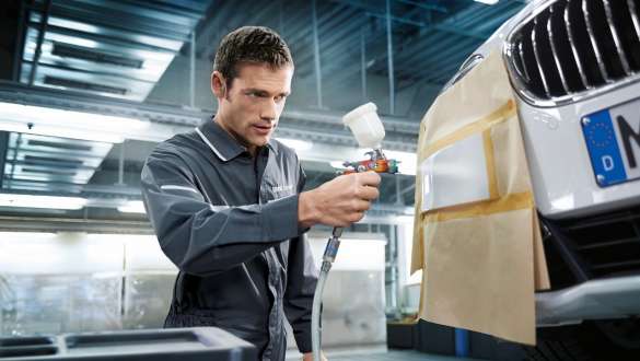 bmw spot paint repair